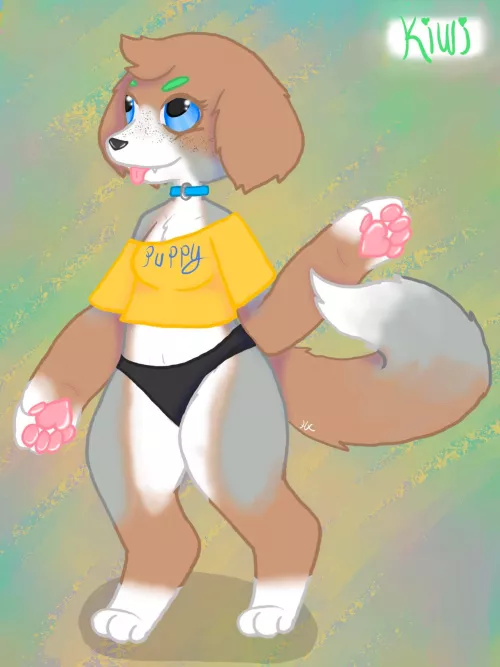 Tried to replicate a style of an art I saw on Pinterest the uh kemono style and I gotta say I am in love with this style it’s so cute 💕