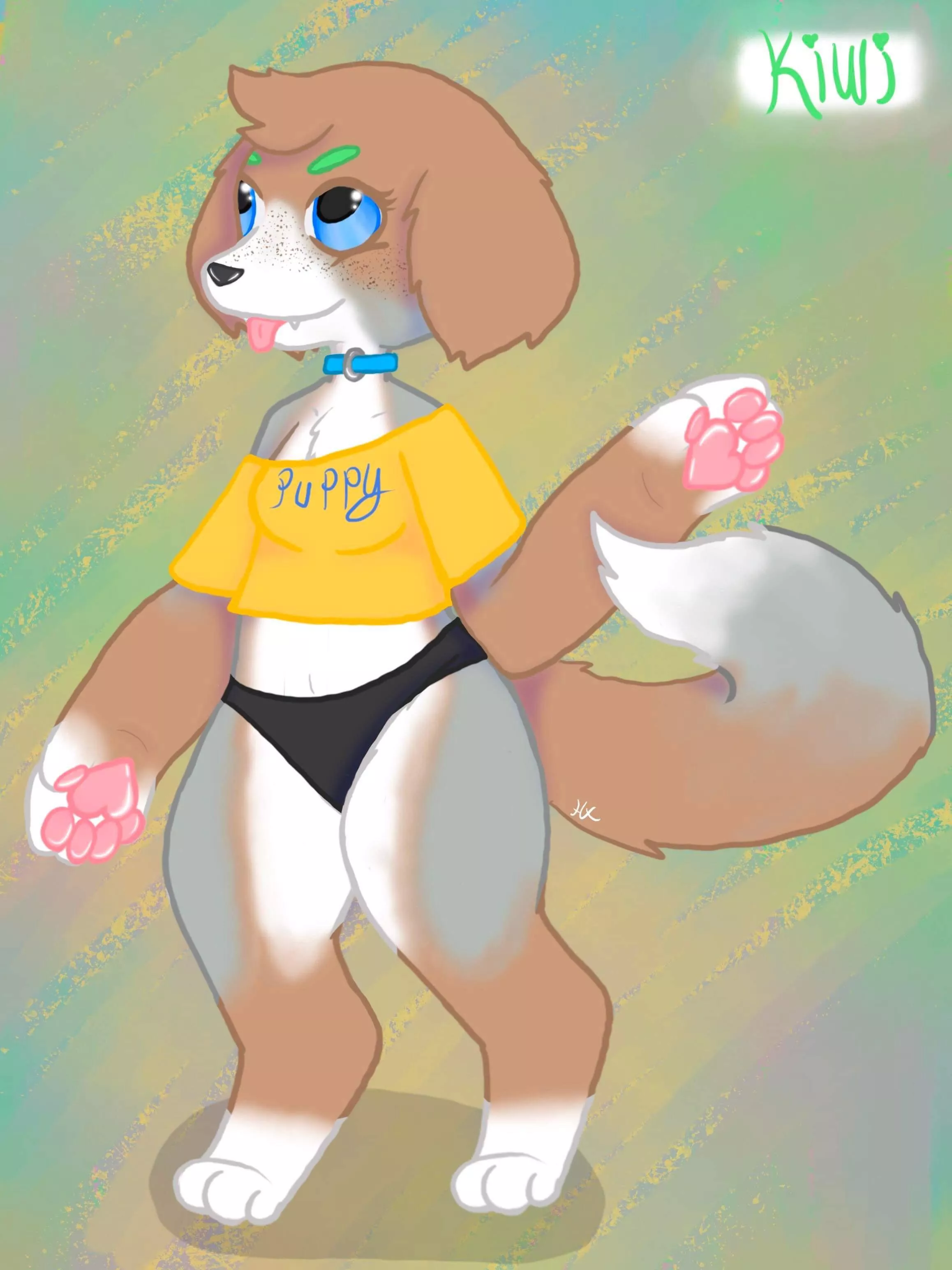 Tried to replicate a style of an art I saw on Pinterest the uh kemono style and I gotta say I am in love with this style it’s so cute 💕