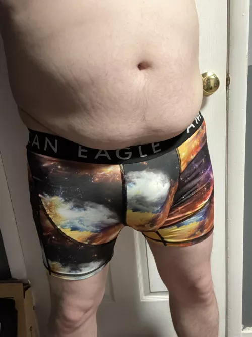 Trying out a new pair of boxer-briefs.