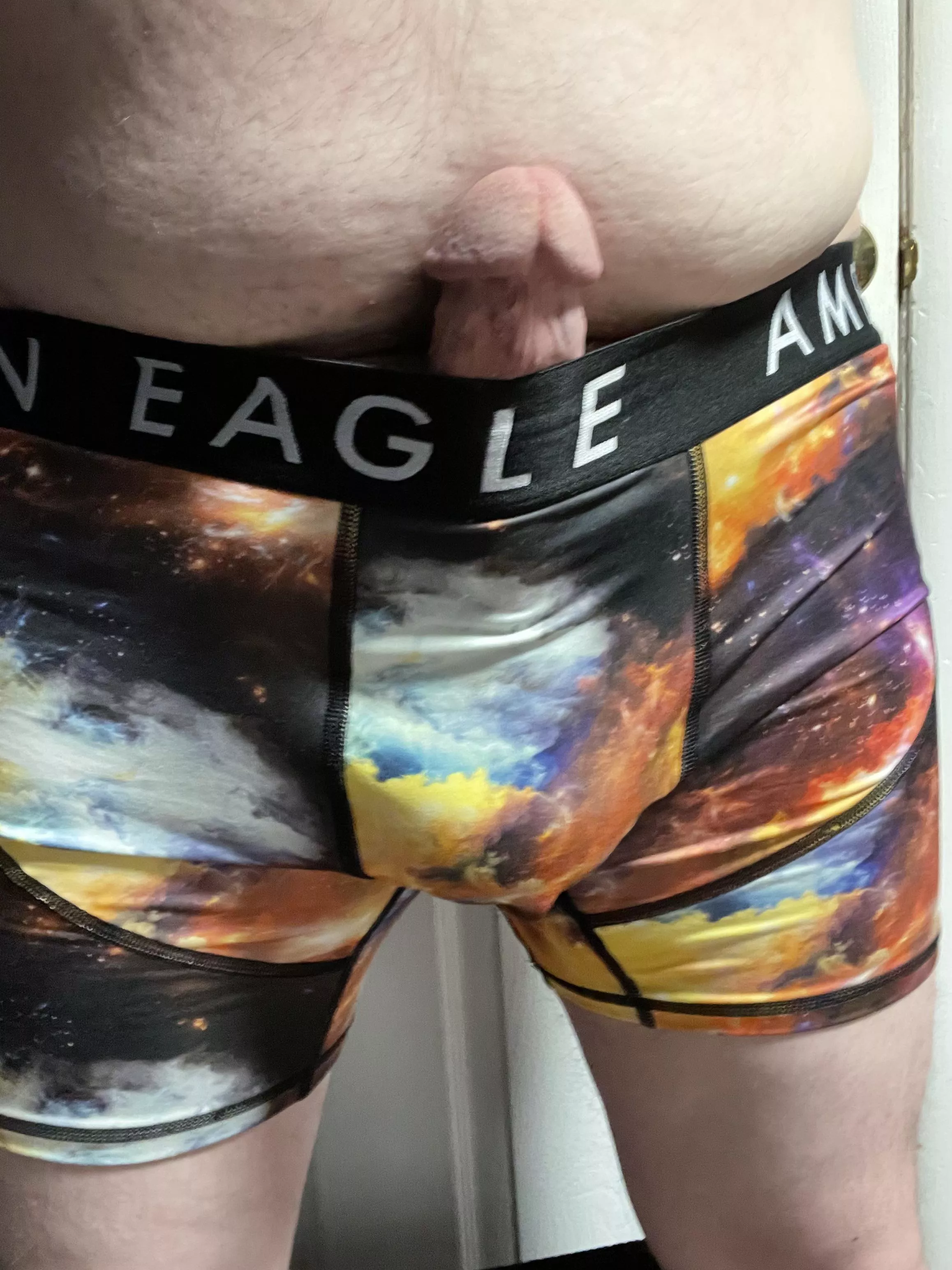 Trying out new boxers with a “ball pit”. They don’t make it easy to hide anything.