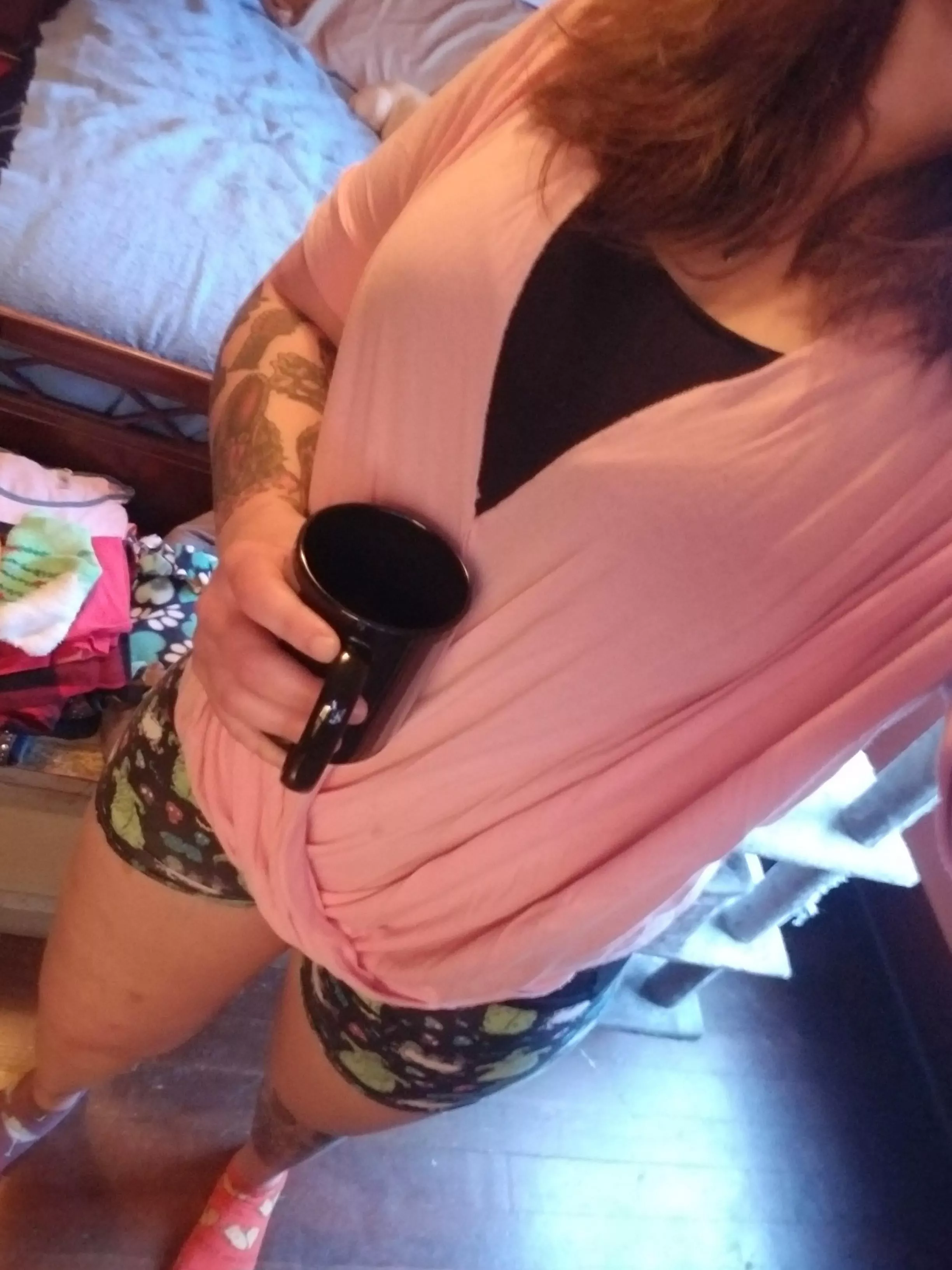 Turn of events today! Got the top figured out, but what to wear on the bottom is the queation.