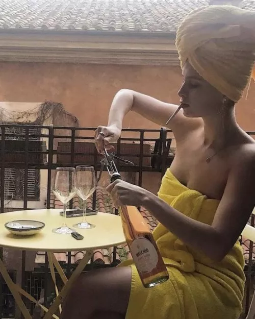 Uncorking with a cork