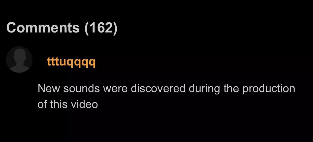 Unexpected new sounds