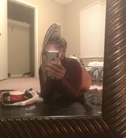 up early today which I’m told is rare for single n***** moms ?🥰🤷🏽♀️ just laying here with my fat black ass and pusssy out like I was requested 🥰KIK// FineAssSub