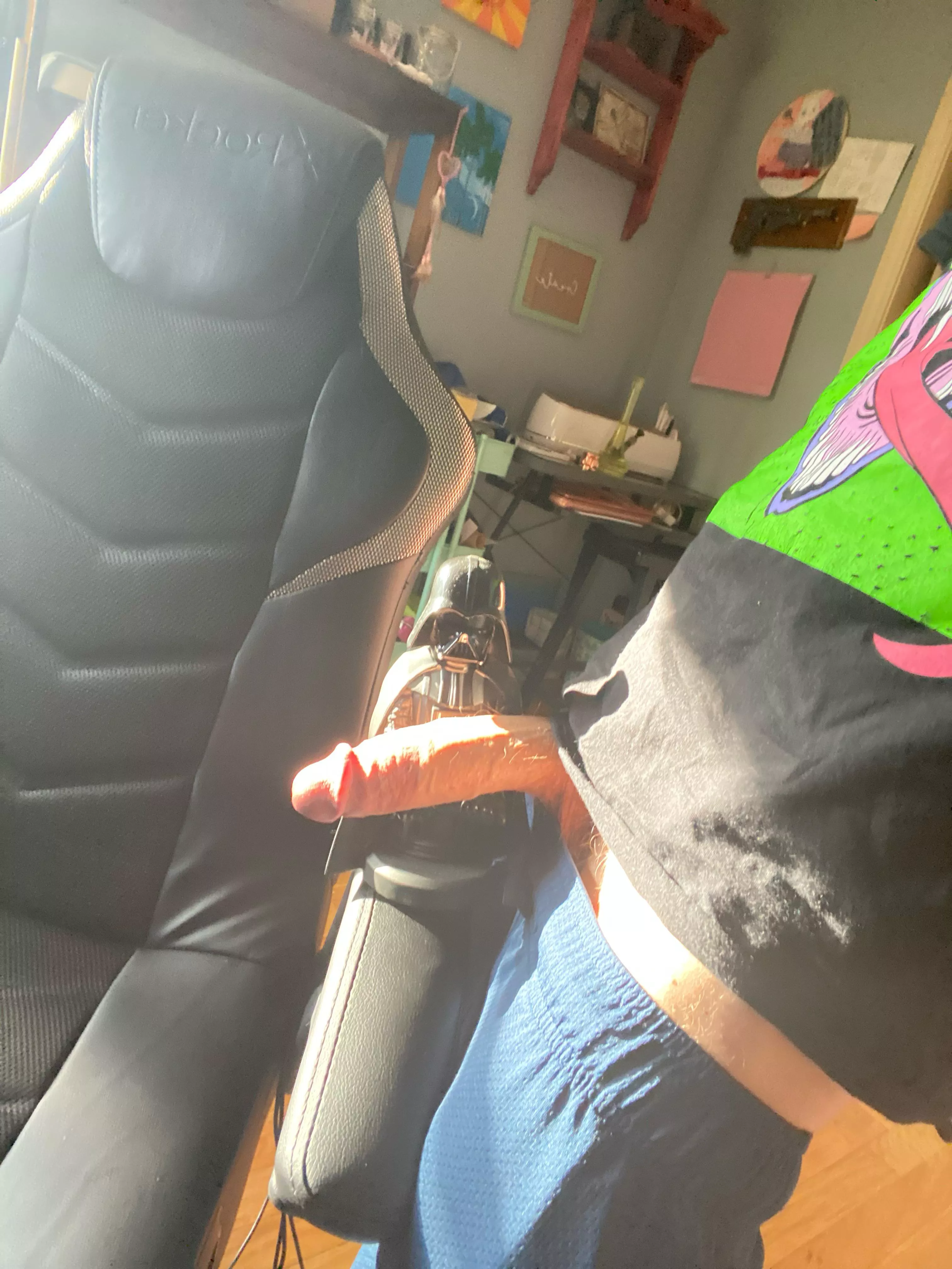 Vader holding my cock