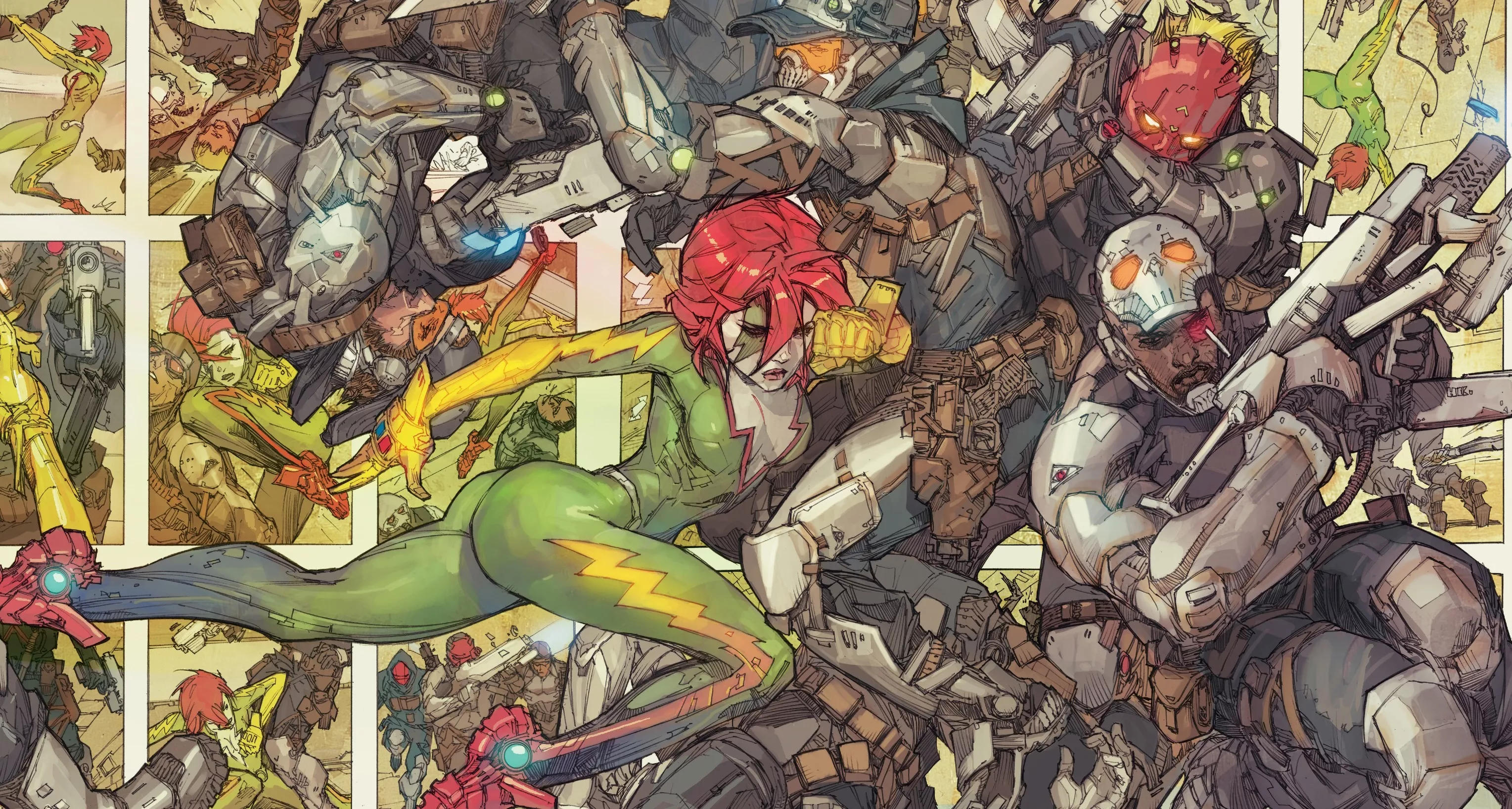 Velocity breaking in the Hunter Killer HQ [Velocity TPB][2016]