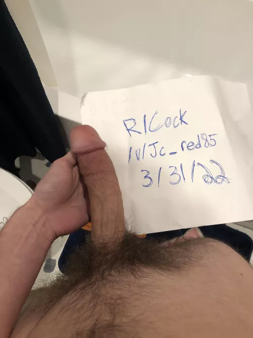 Verification for my cock (with the appropriate flair this time)