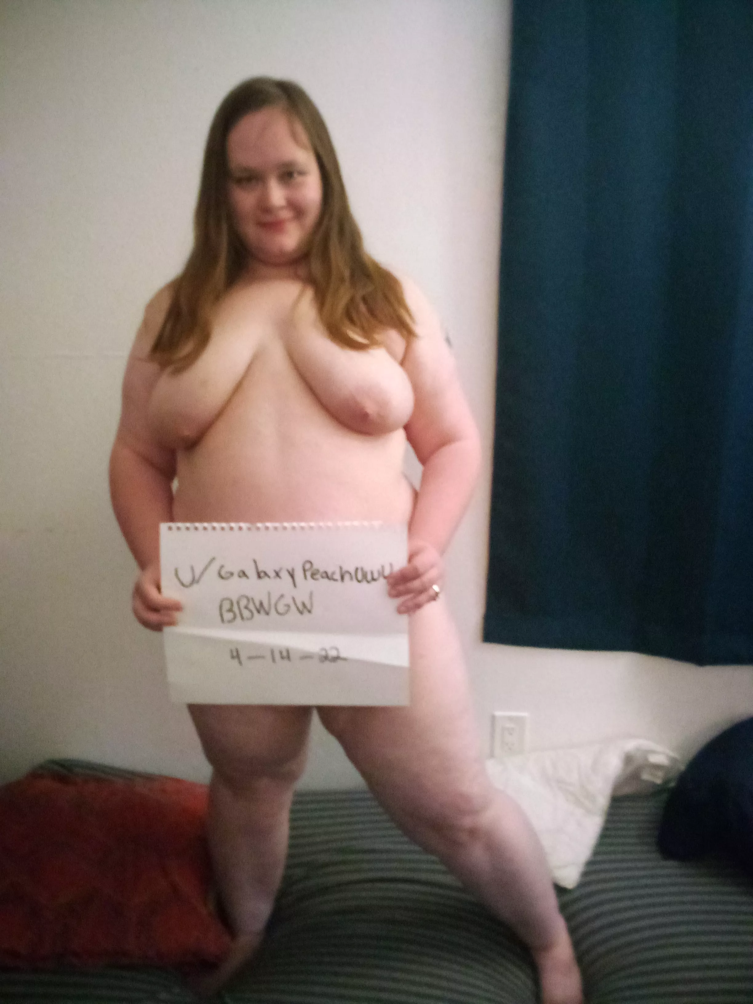 [Verification] hey! looking to get lots of attention for my chubby slut body
