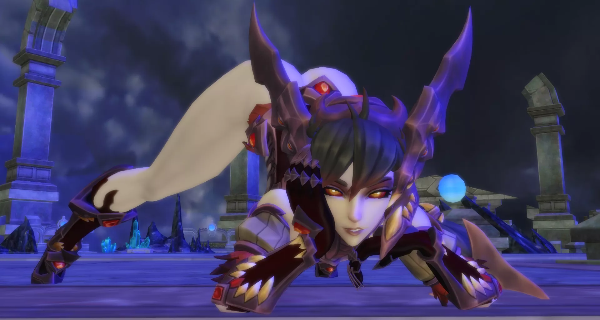 Vora does the Jack'O challenge, but with no skirt or underwear (guzemberg)