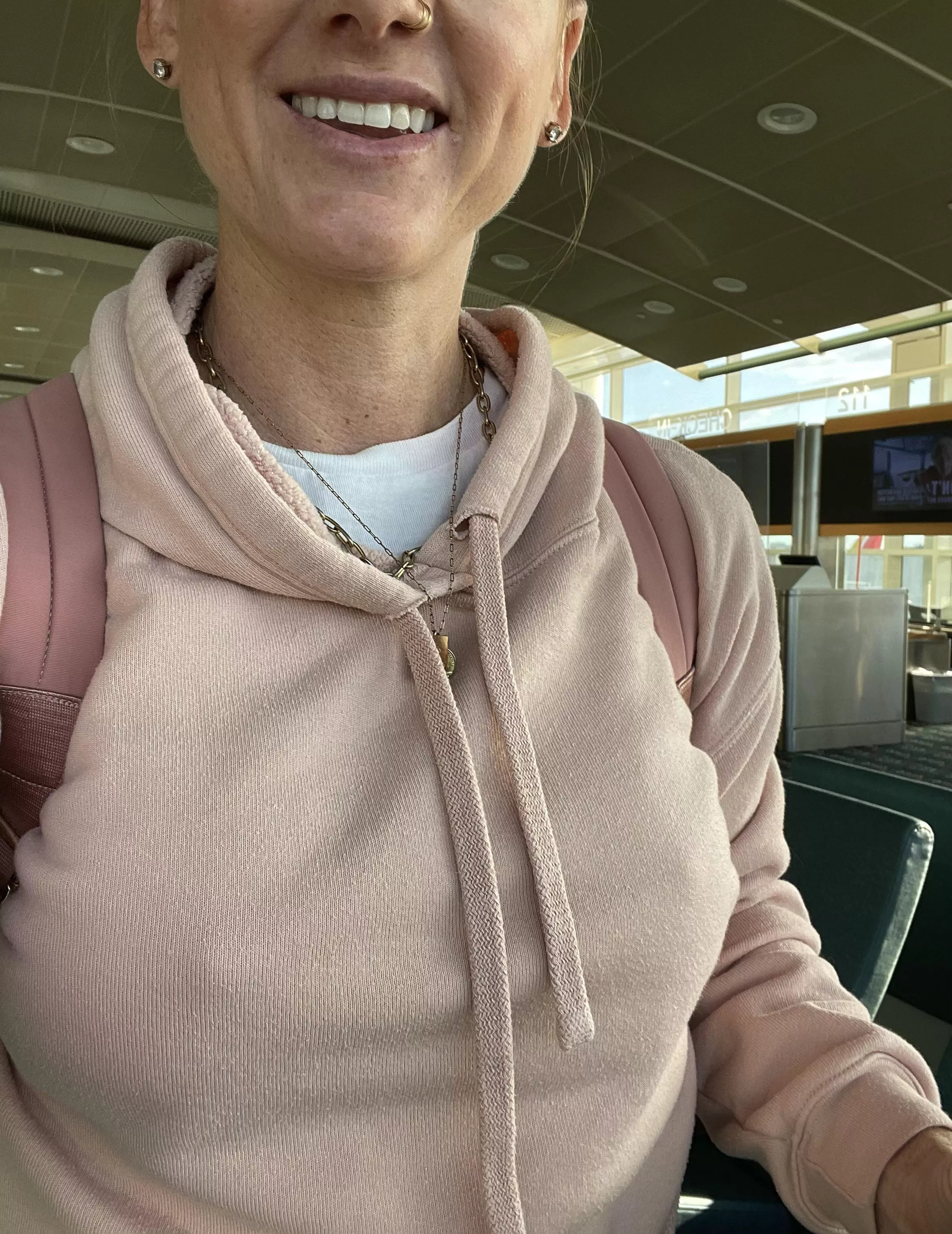 Walking through the Orlando Airport. 😇