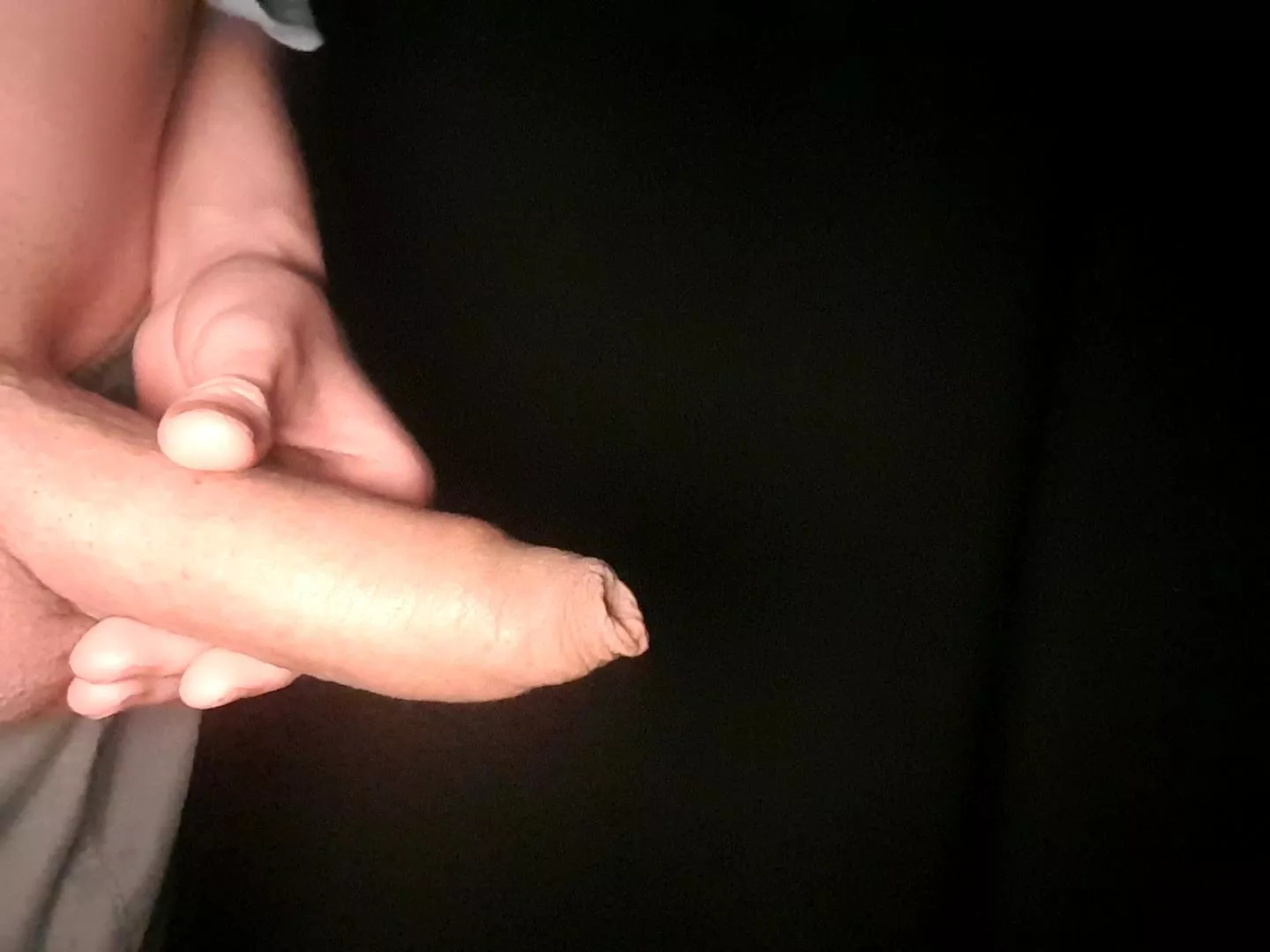 Wanna feel my uncut cock get hard in your mouth? 😏