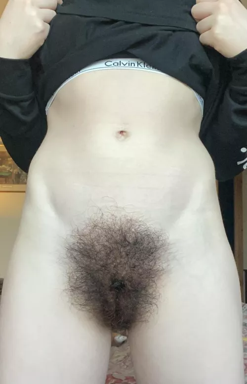 Wanna spend the day exploring my hairy pussy?