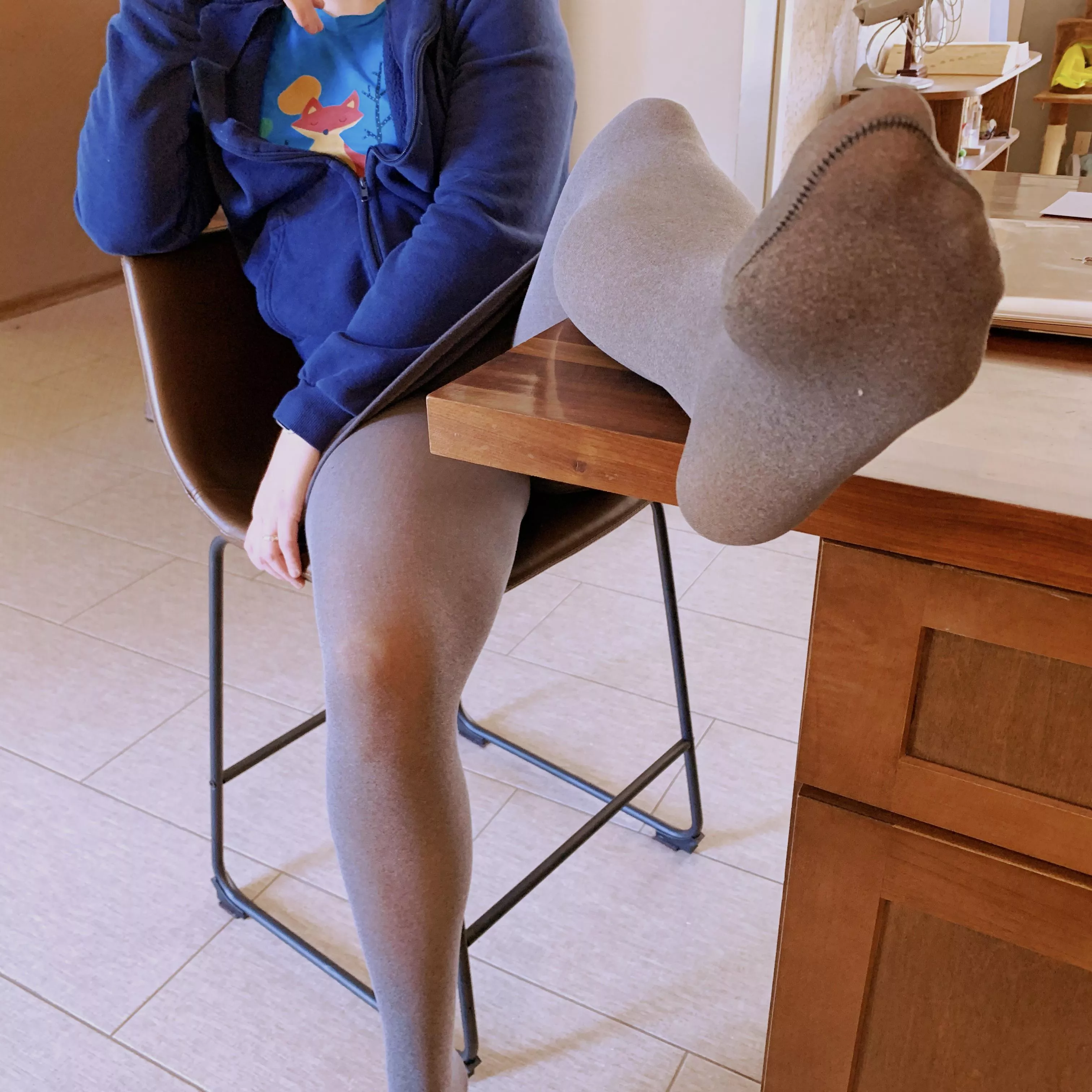 We don’t normally allow feet on the furniture in our house. But we can make exceptions.