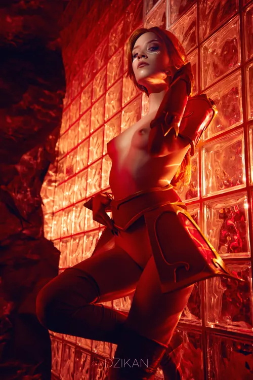 What are you doing on my lane? (Lina Dota 2 cosplay photoshoot Dzikan)
