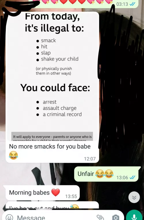 What daddy sent me this morning 😂😂