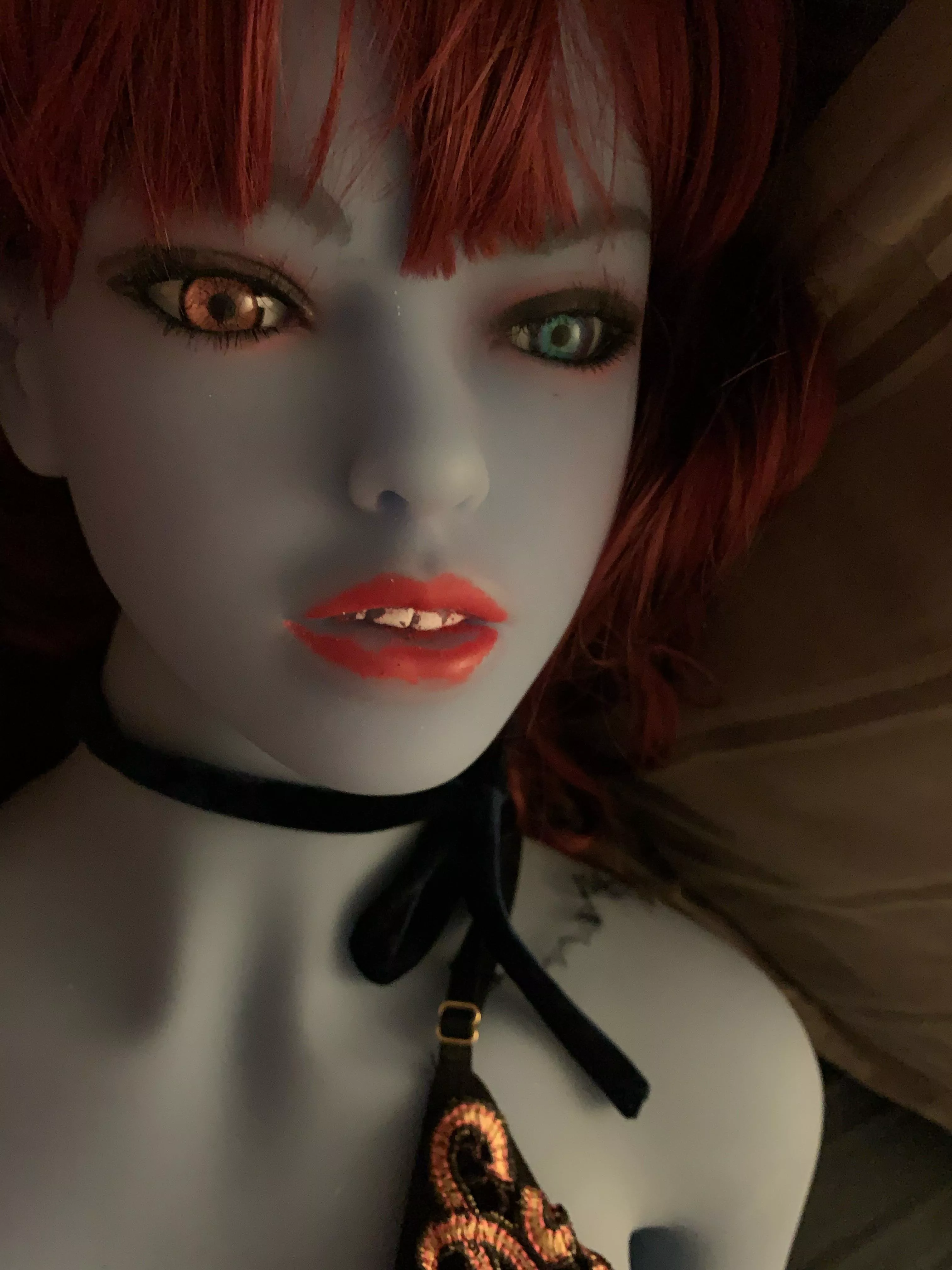 What do y’all use for makeup? Or to redraw her mouth 😔