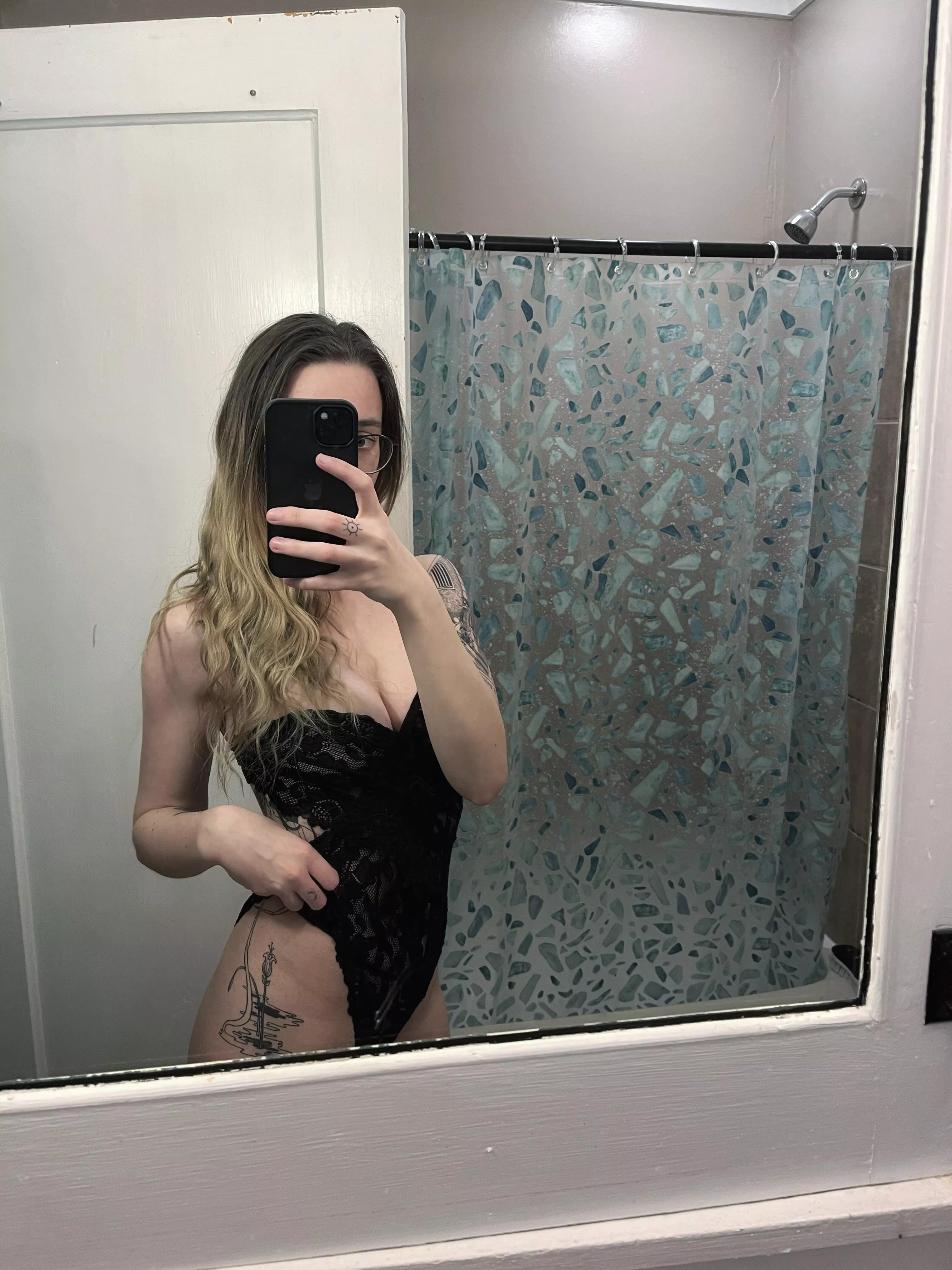 what is your favorite part of my late night selfie? 😘