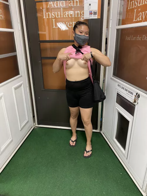 What would you do if you found me doing this at Menards? 🤔😉💋