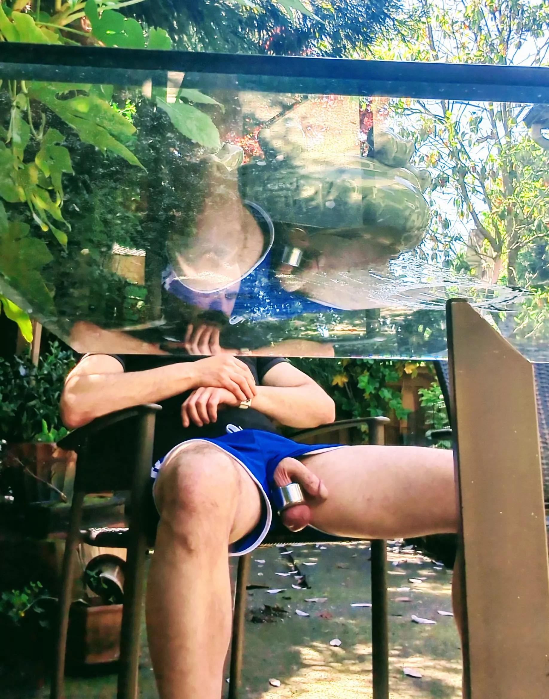 what would you do if you peeked under the table and saw dad's cock like this? what would you do if you peeked under the table and saw dad's cock like this?