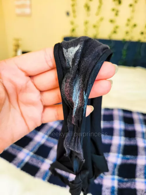 When I ovulate, my inner thighs get so sticky from all the creamy grool that soaks through my panties 🙈
