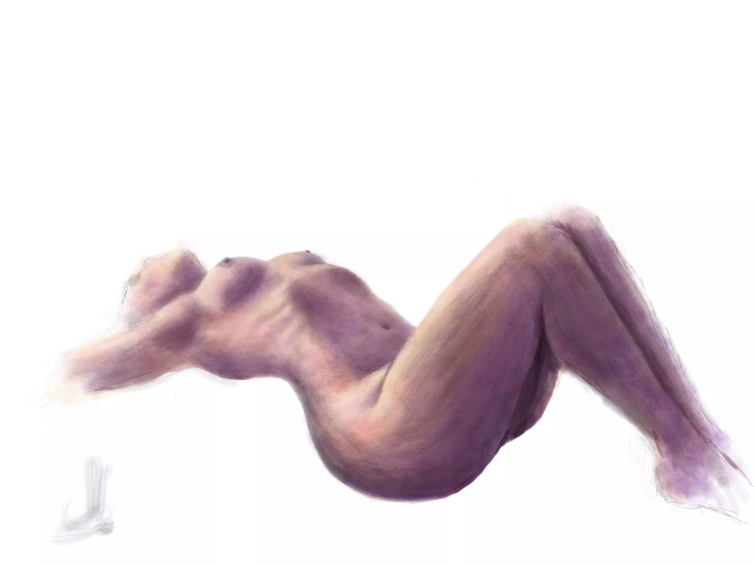 When in Tulum - we recently got married then spent our honey moon in Tulum. I snapped some pics to paint from, this is the start of one.