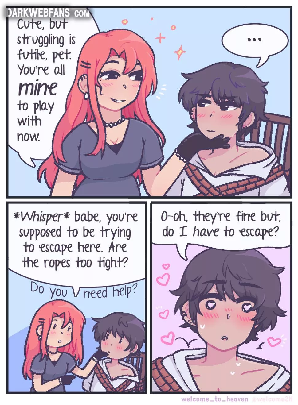 When the pretend doesn't go very according to plan... 😏💕 [OC]