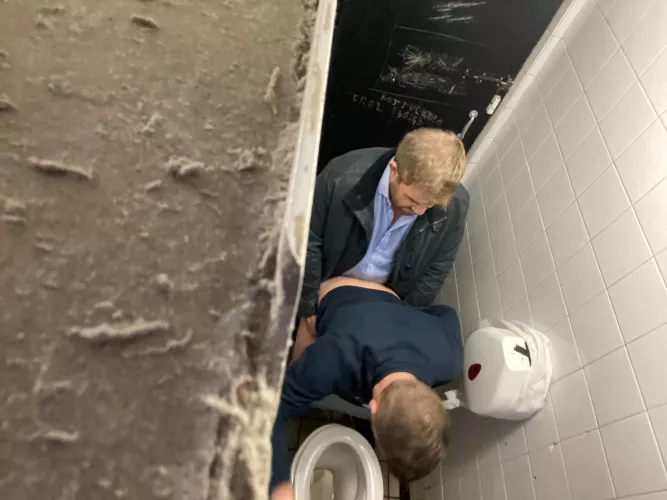 When you hear the moans from the next stall 🍆💦