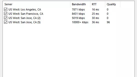 Which of the four Twitch servers should I connect to when I stream?