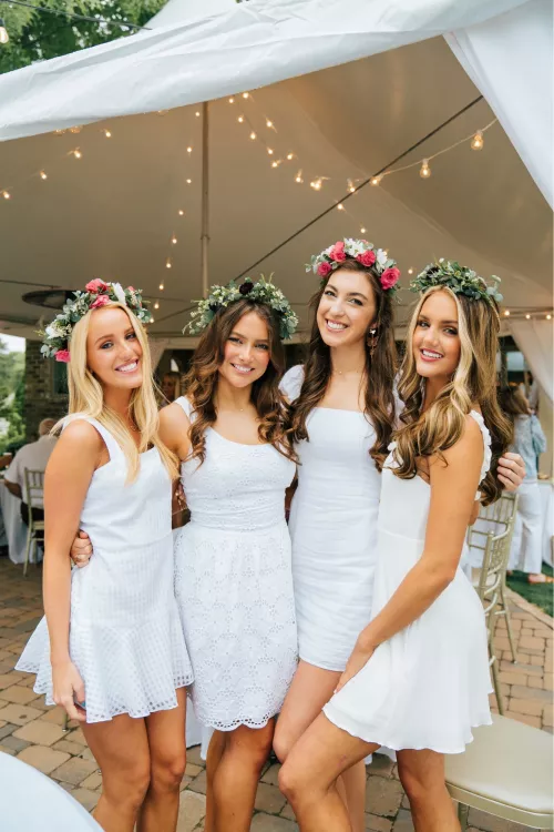 Which ones dress gets pulled off first?