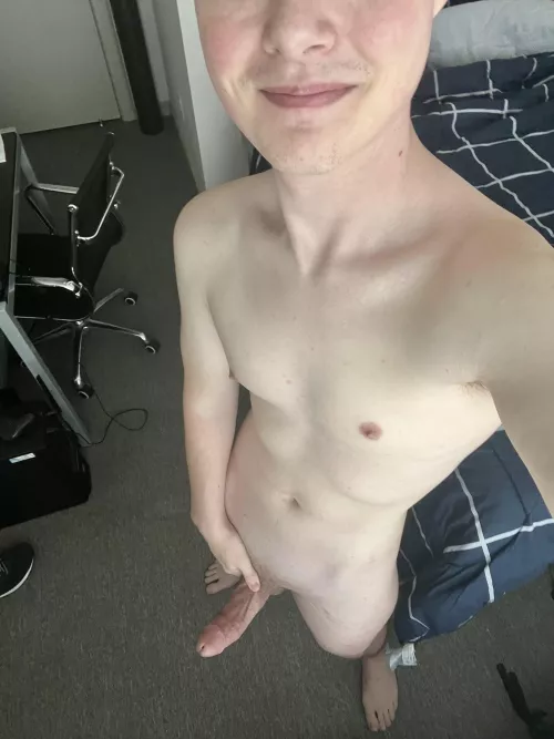 Who wants to be fucked by a slim college guy with a thick cock?