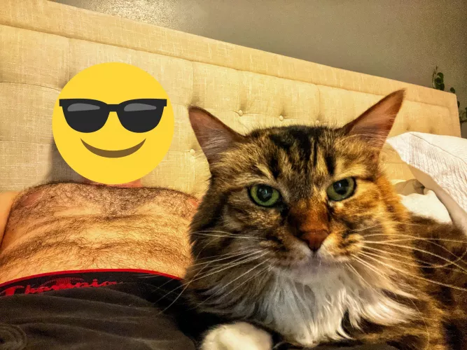 Who wants to cuddle up? I swear shes not as sassy as she thinks 😂