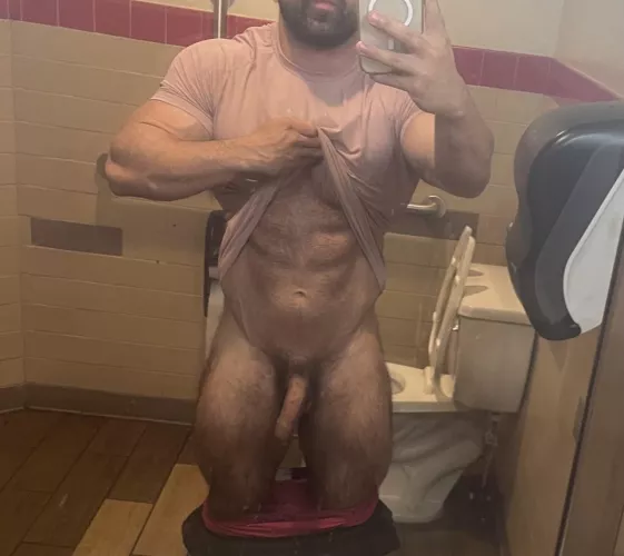 Who wants to get punished in this dirty restroom?