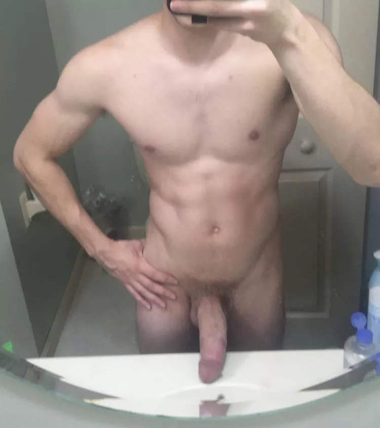 Who wants to guess my cock size? Winner gets to sit on it