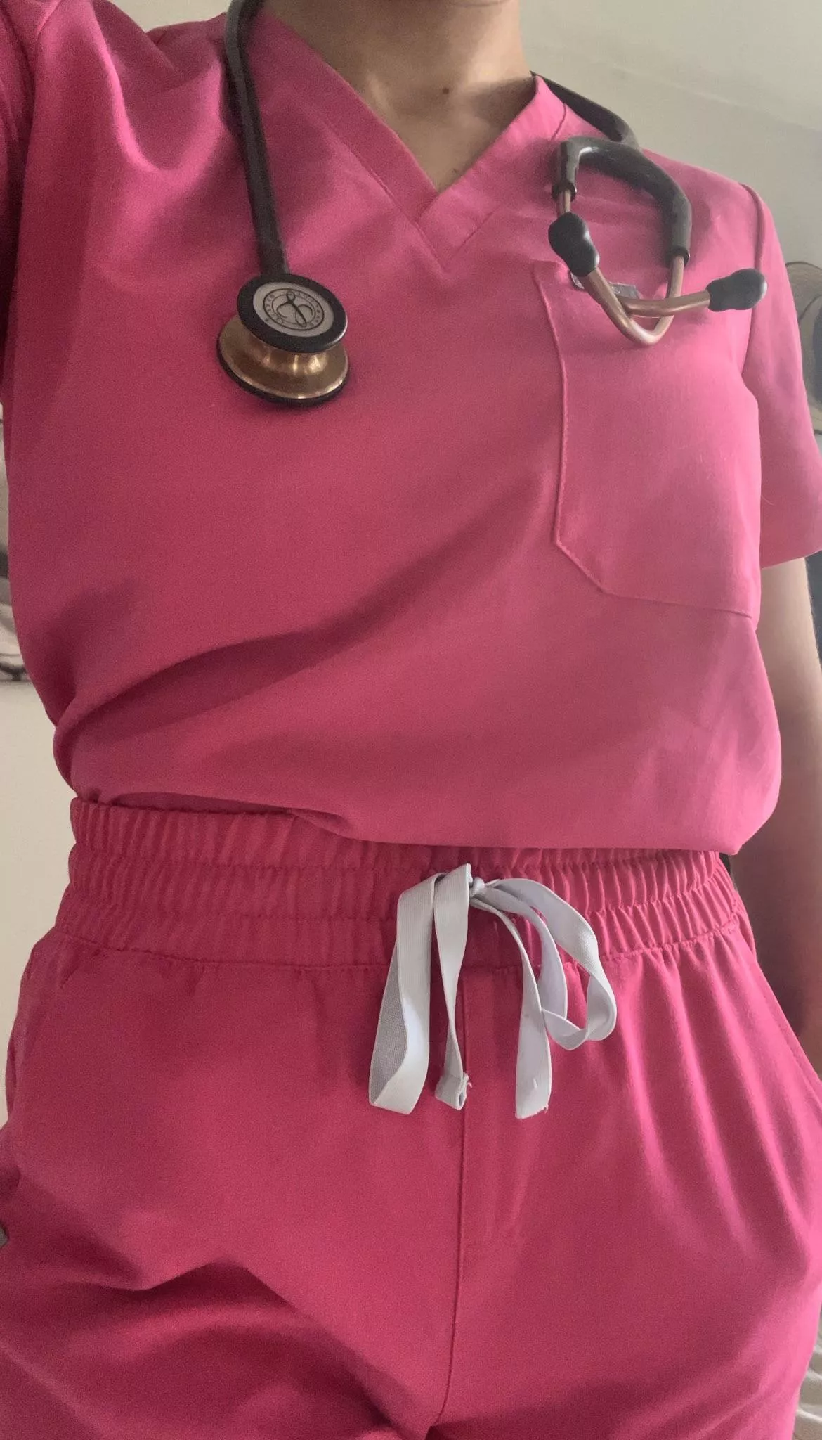 Who wants to see what’s under these scrubs?