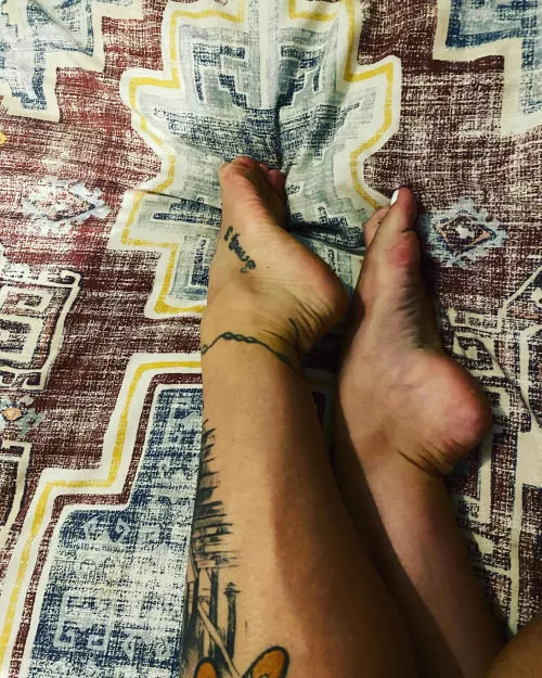 Who wants to touch these tattooed feet?