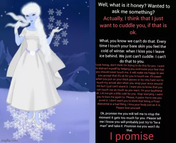 [wholesome] [cuddling][girlfriend][boyfriend POV][ice][loving]