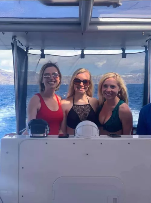 Who's turn to go in the cabin?