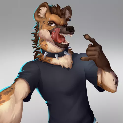 Why do hyenas match so perfectly with punk characters? Idk ¯\_(ツ)_/¯