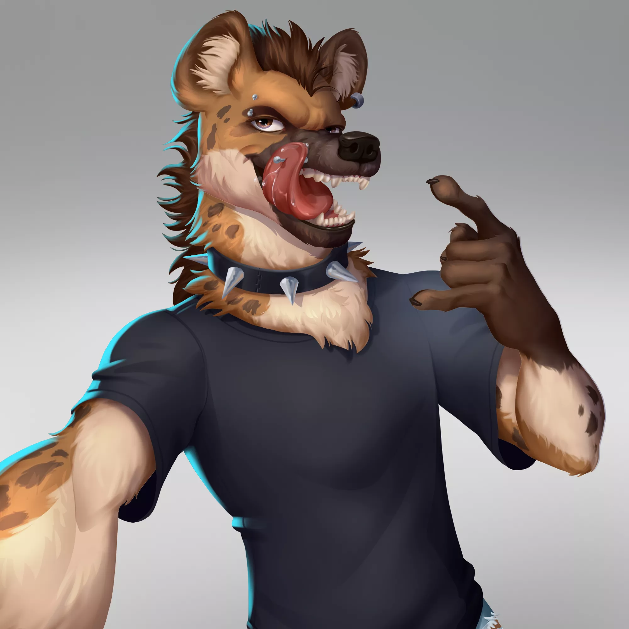 Why do hyenas match so perfectly with punk characters? Idk ¯\_(ツ)_/¯