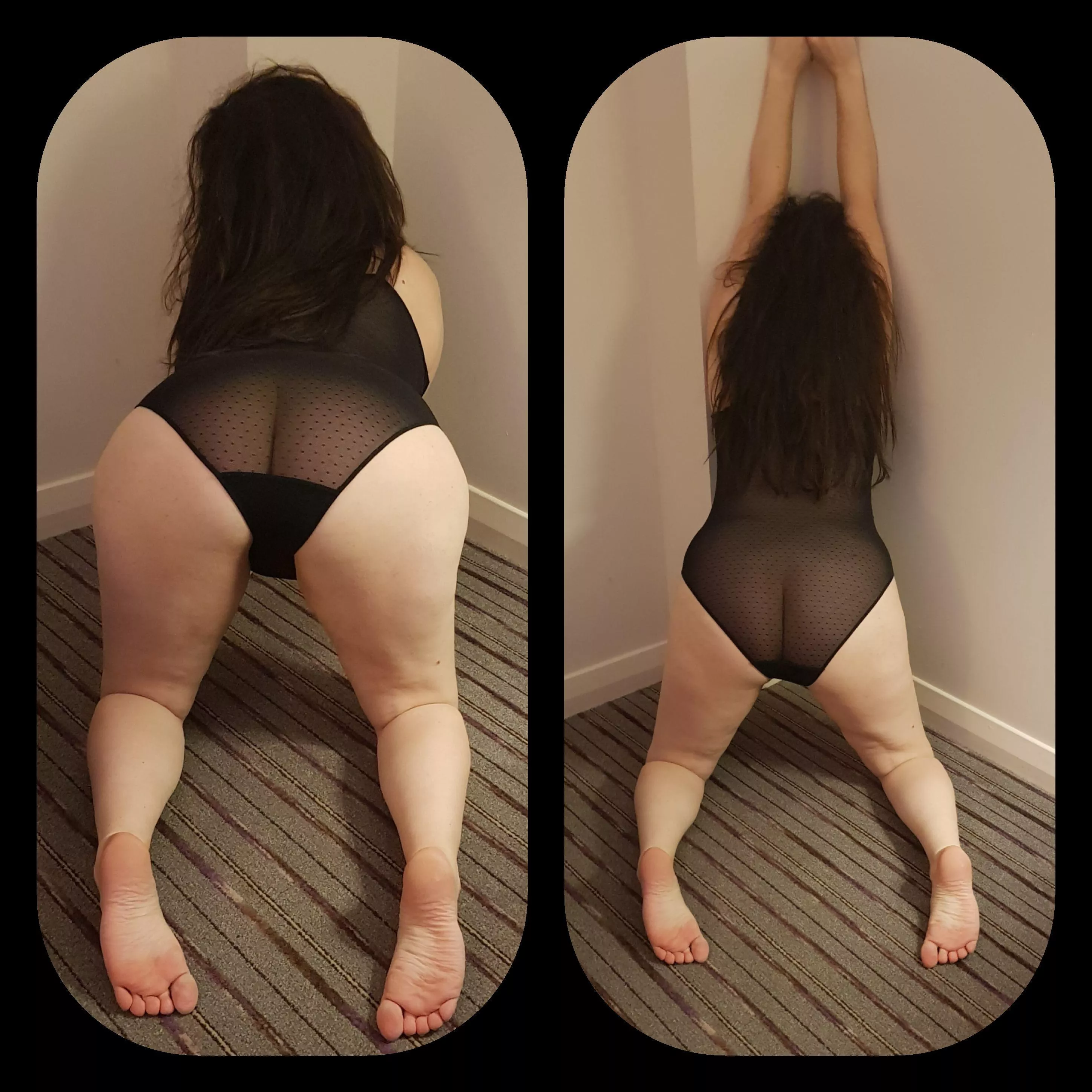 Wife bent over waiting.....🍑🍑