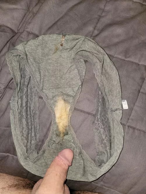 Wifes well worn panties with multiple stains