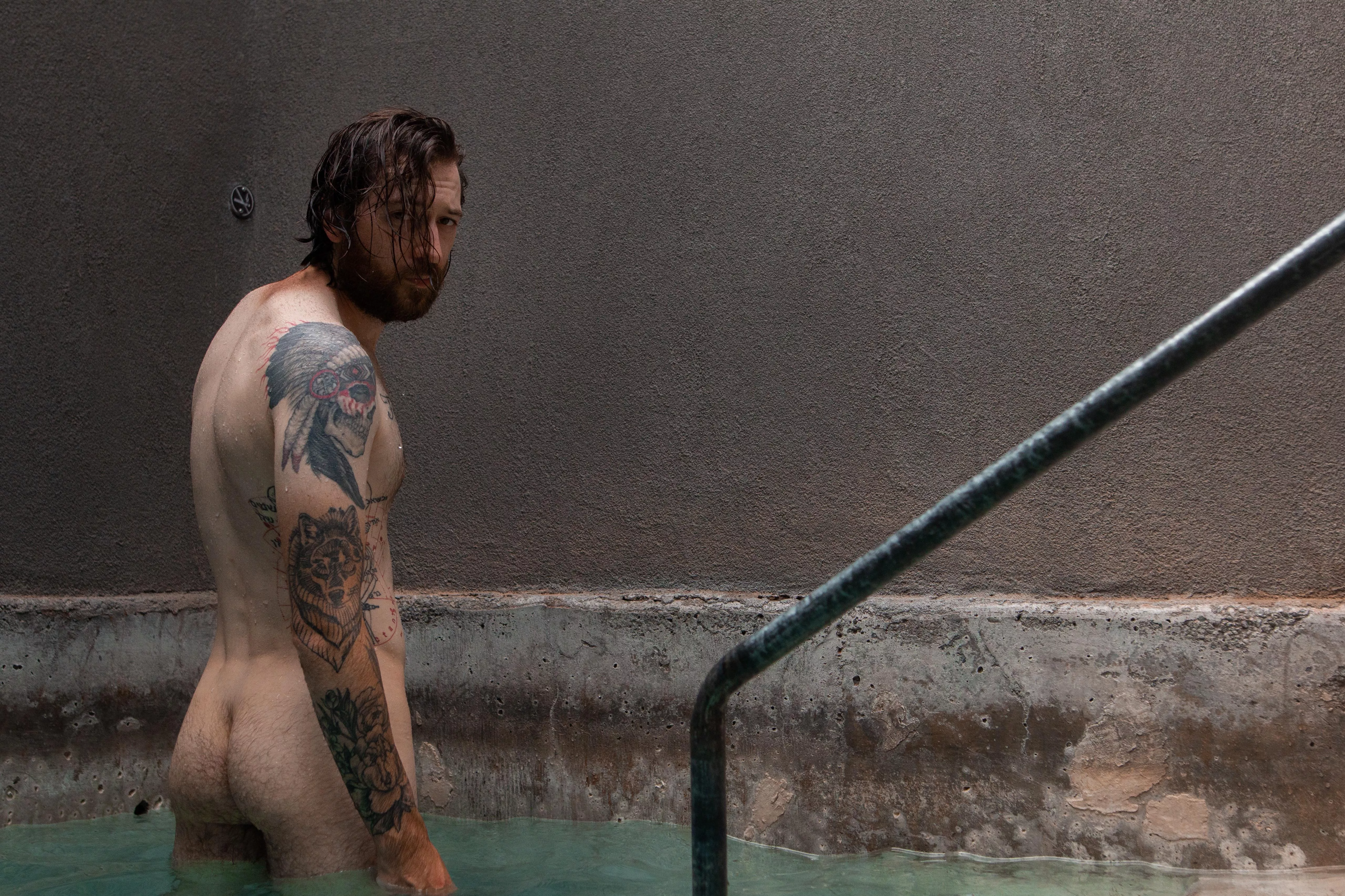 Wish my butt was back in this hot spring.