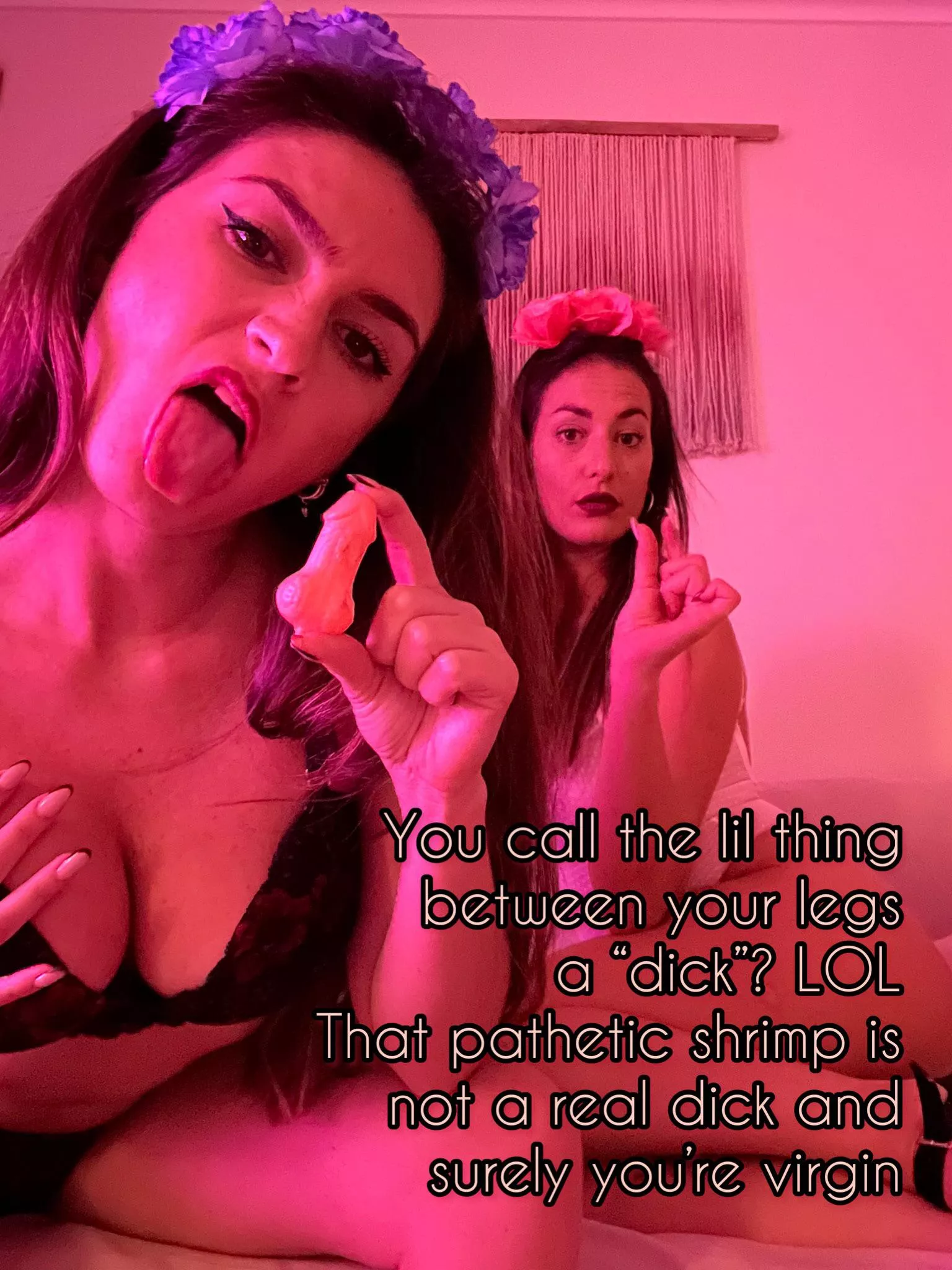 With that tiny baby dick surely you’re virgin 🤏🤣 how many inches you have pathetic beta?