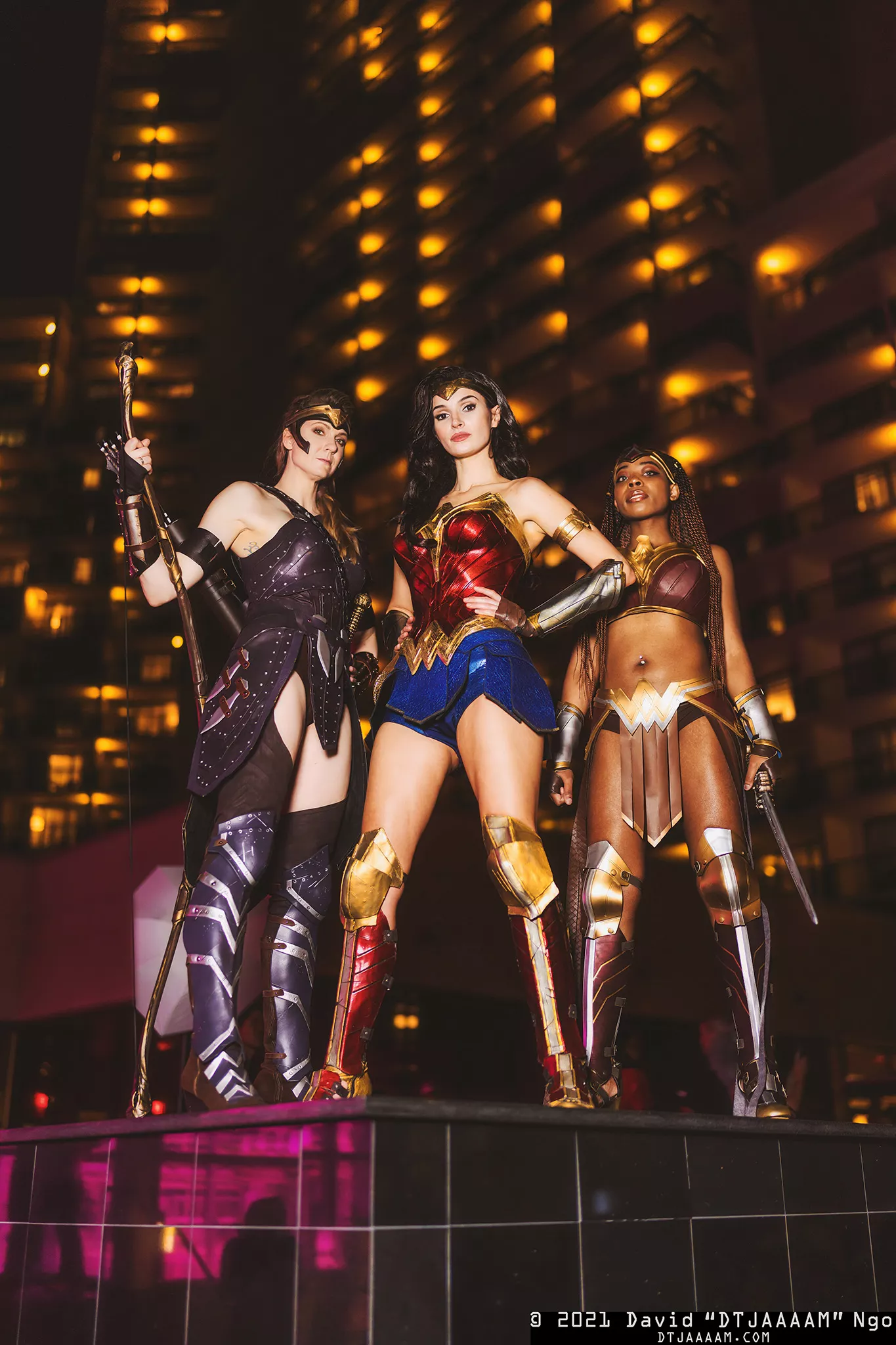 Wonder Woman by Alyson Tabbitha, Antipope by Susie_Creates_Cosplay, Amazon by Luxsteezcosplay