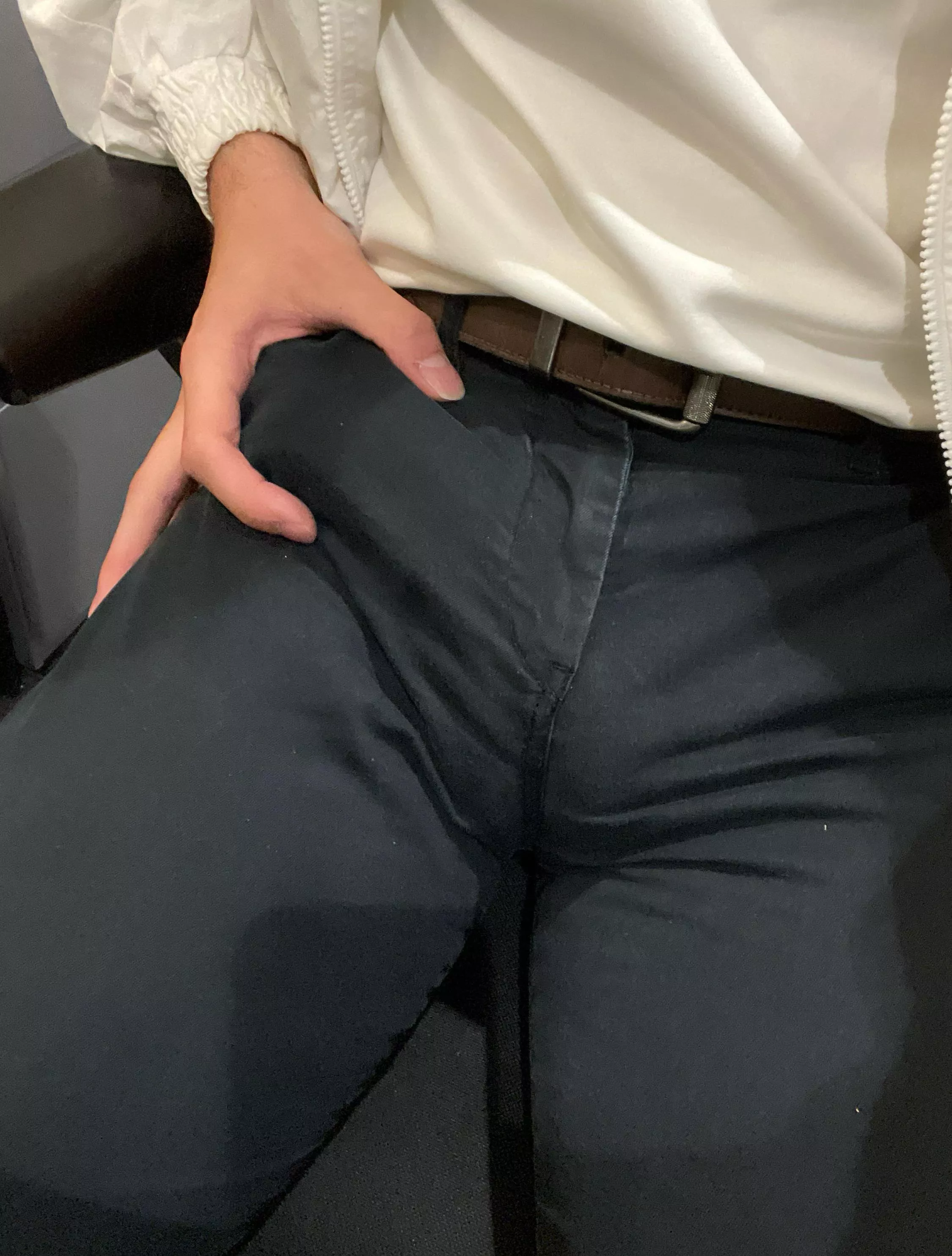 work pants so tight, hope no one minds me showing a bit 😩