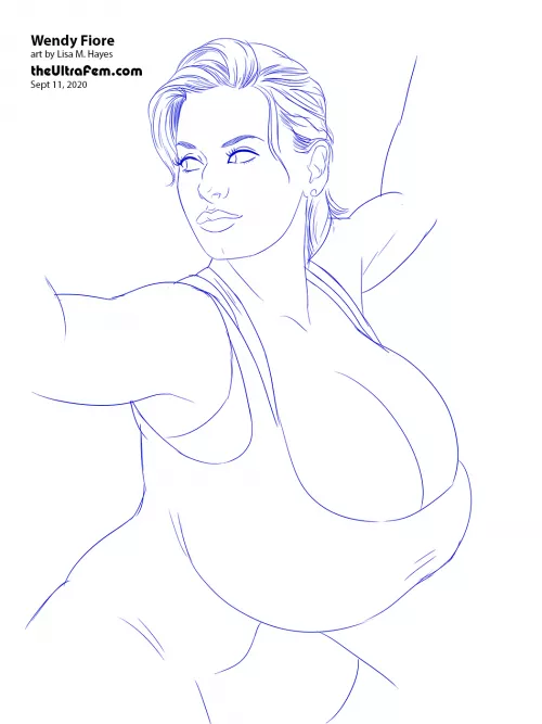 Workout Wendy - commissioned art piece