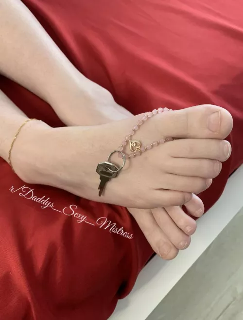 Worship my feet and earn a chance to be unlocked [domme] [oc]