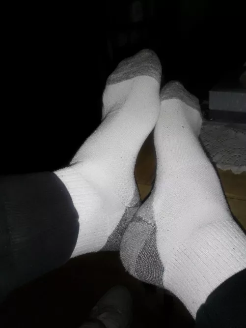 worship them good , and I might take the socks off and give you a taste 😈