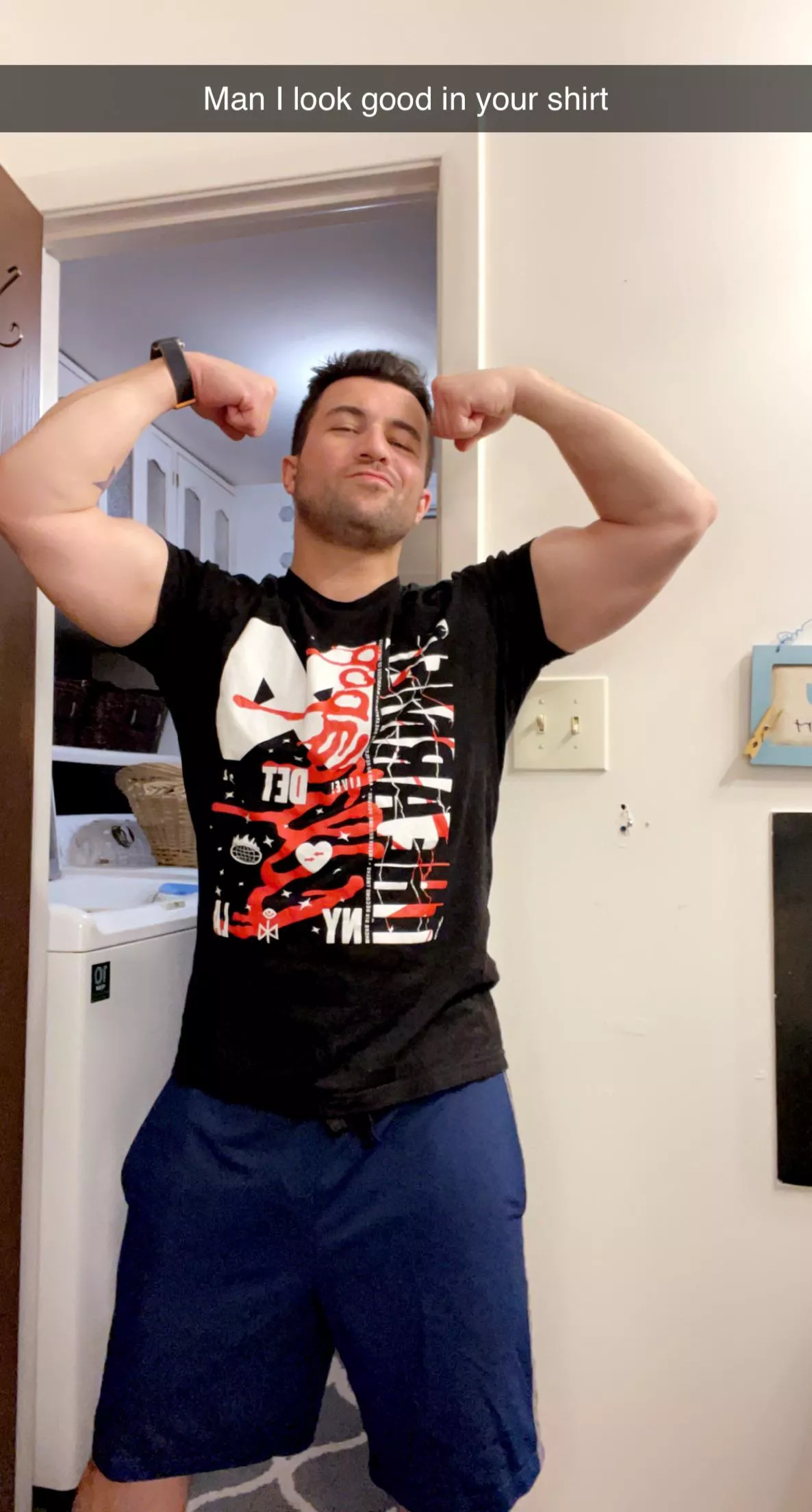 Would I look good in your shirt? I’m not summer ready by any means so it’s staying on 😘