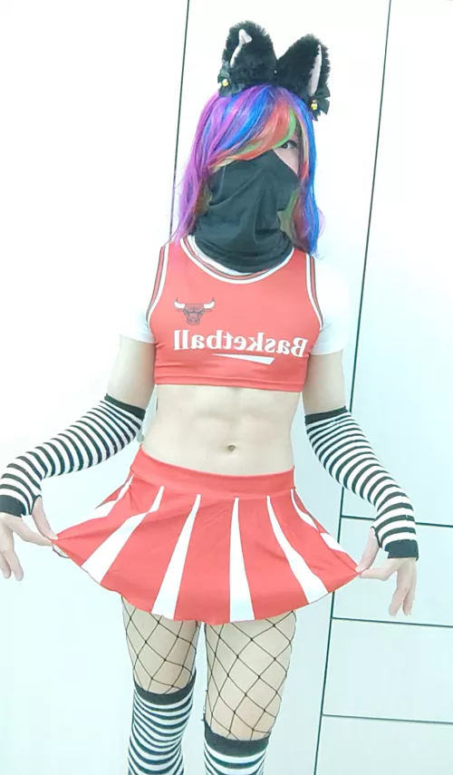 Would you let this Catboy Cheerleader cheer you up?💞👉🏻👈🏻